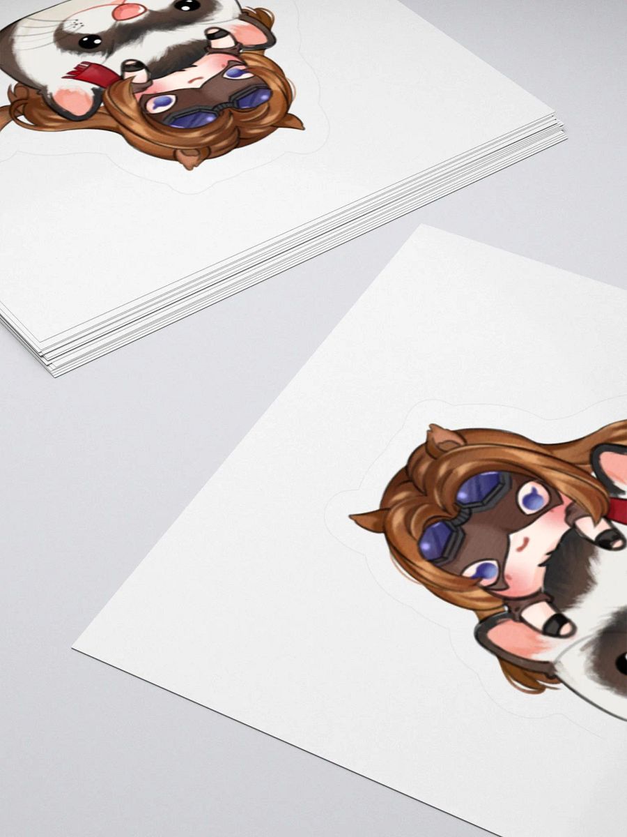 Sable Ferret Pillow Chibi Sticker by Ameblum product image (4)