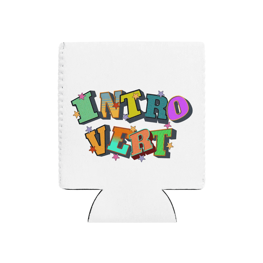 Introvert Block Letter Starry Coozie product image (1)