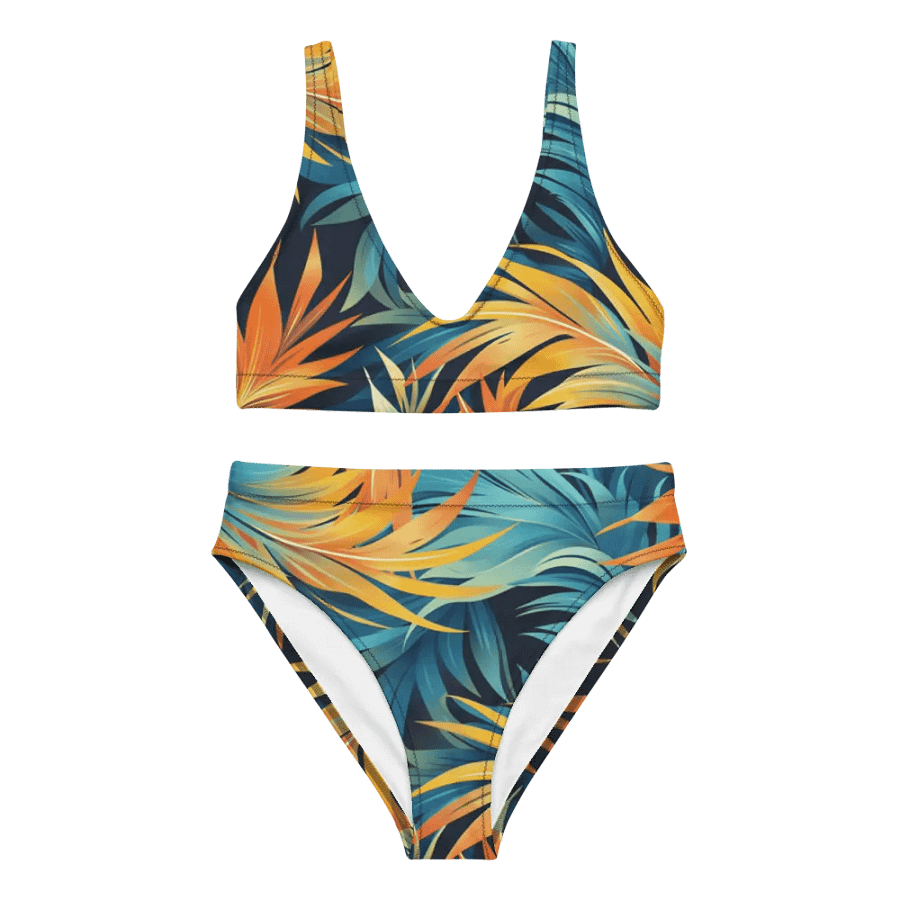 Tropical Flow Recycled High Waisted Bikini product image (5)