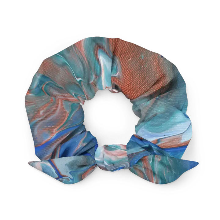 Metallic Orange Fluid Acrylic Scrunchie product image (1)