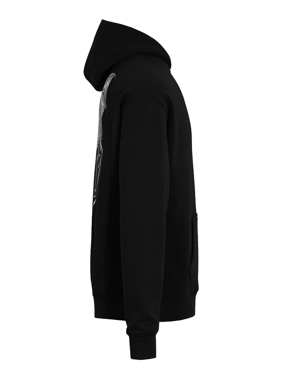 Gothic Bat and Skull Oversized Hoodie product image (8)