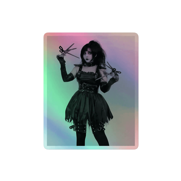 JuicyJinxs Edward Scissorhands Cosplay Holographic Sticker product image (2)
