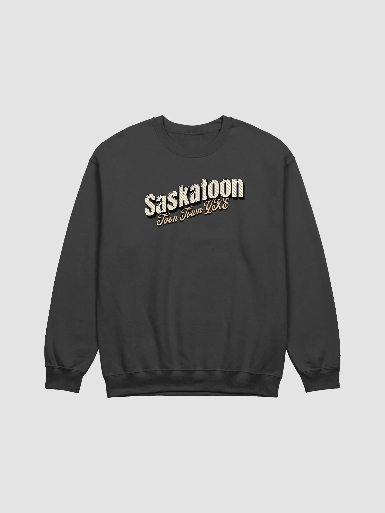 Saskatoon Toon Town YXE Crewneck Sweatshirt product image (1)