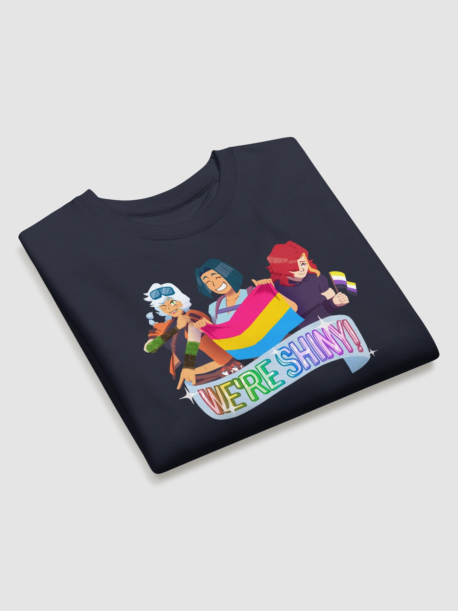 "We're Shiny!" - Pride 2025 Sweatshirt product image (3)