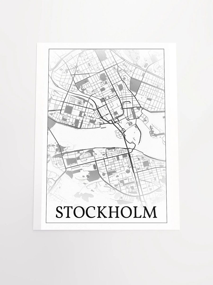 Stockholm, Sweden, city map print product image (18)