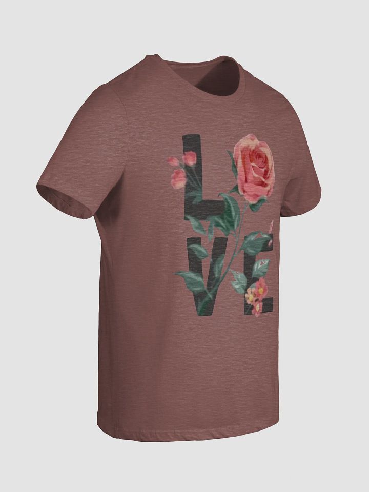 Women's Supersoft Relaxed-fit T-Shirt LOVE Flower Lettering product image (2)