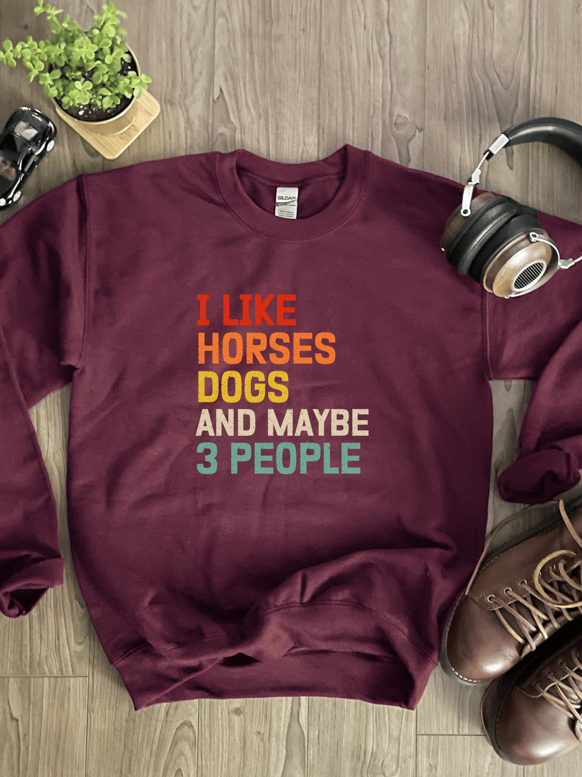 "Horses, Dogs and 3 people" Sweatshirt product image (4)