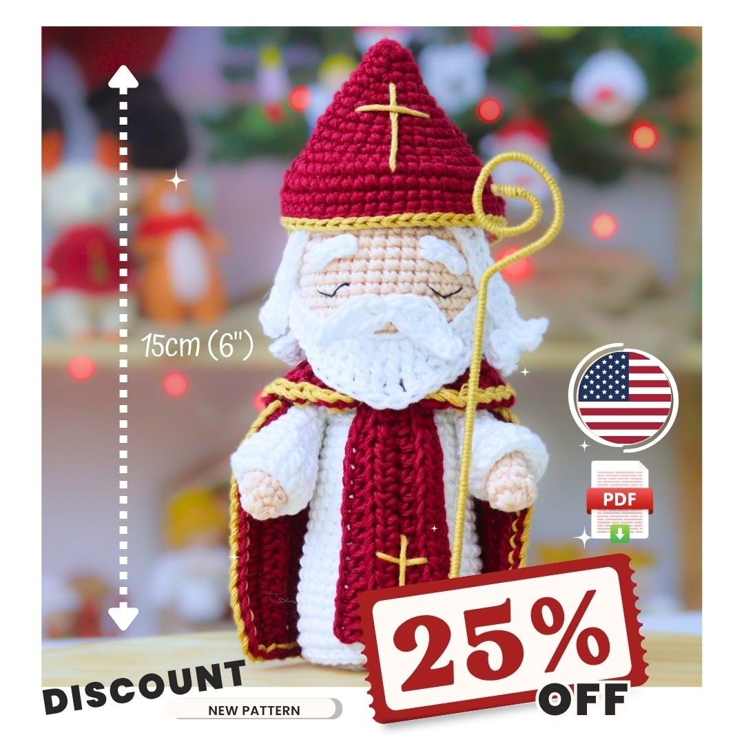 Saint Nicholas of Bari Crochet Pattern: Pre-Order NOW for a Special Discount! product image (1)