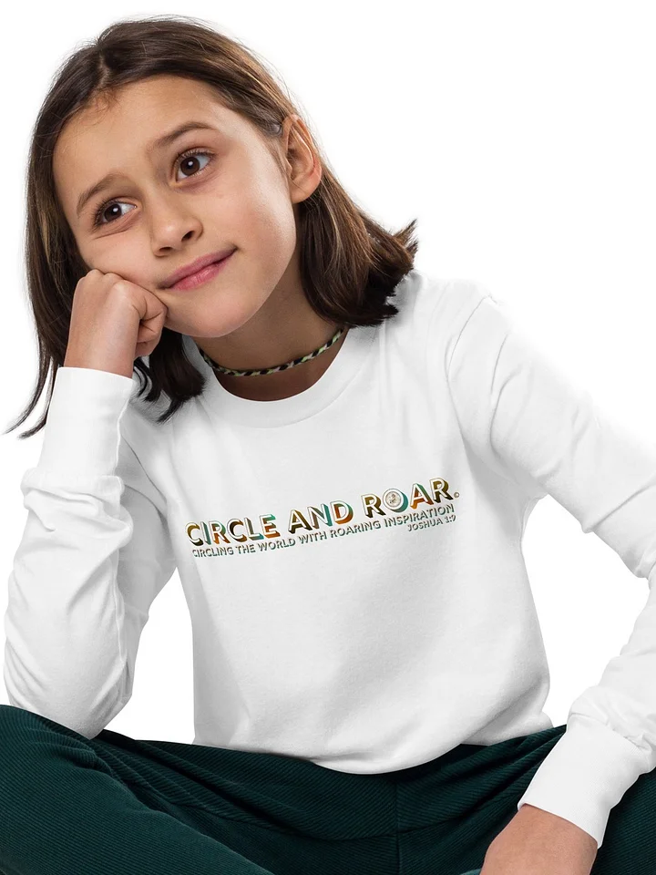 "Circle and Roar" Joshua 1:9 Gradient Text Long-Sleeve T-Shirt product image (11)