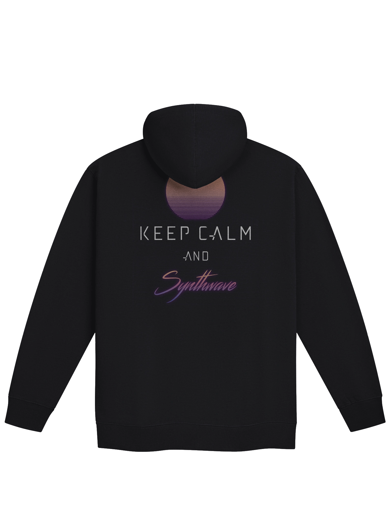 Keep Calm and Synthwave Unisex Zip Hoodie product image (2)