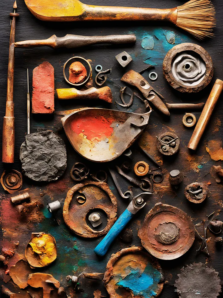 Vintage Rusty Metal Artwork product image (1)
