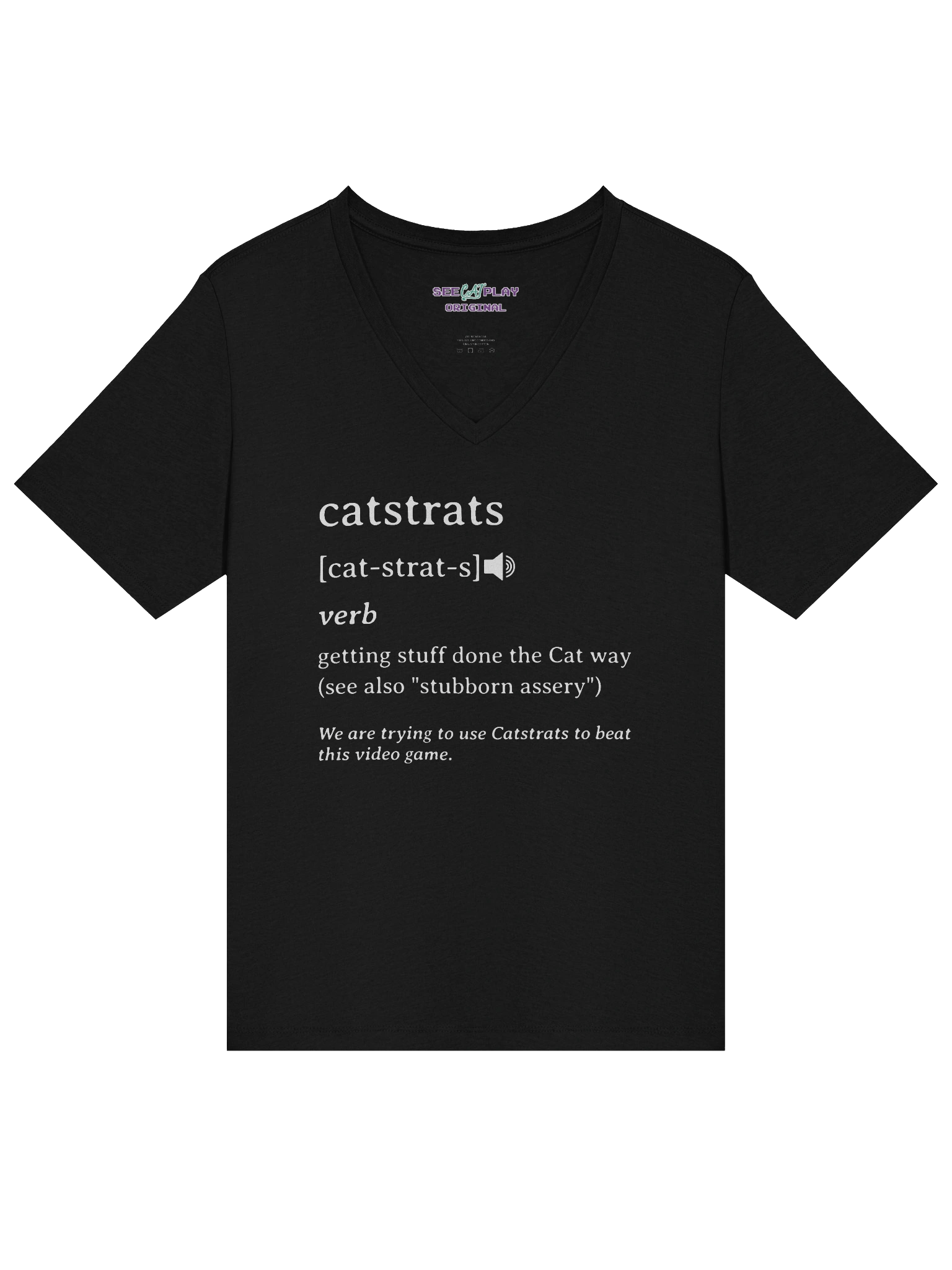 Catstrats Women's V-Neck T-Shirt product image (15)