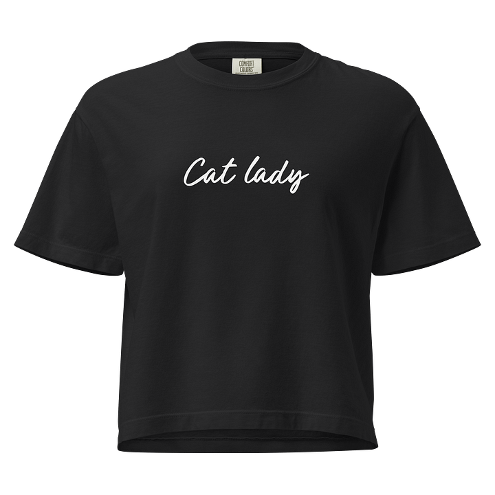 Cat Lady Tee (Women’s Boxy Fit – Heavyweight Cotton) product image (1)