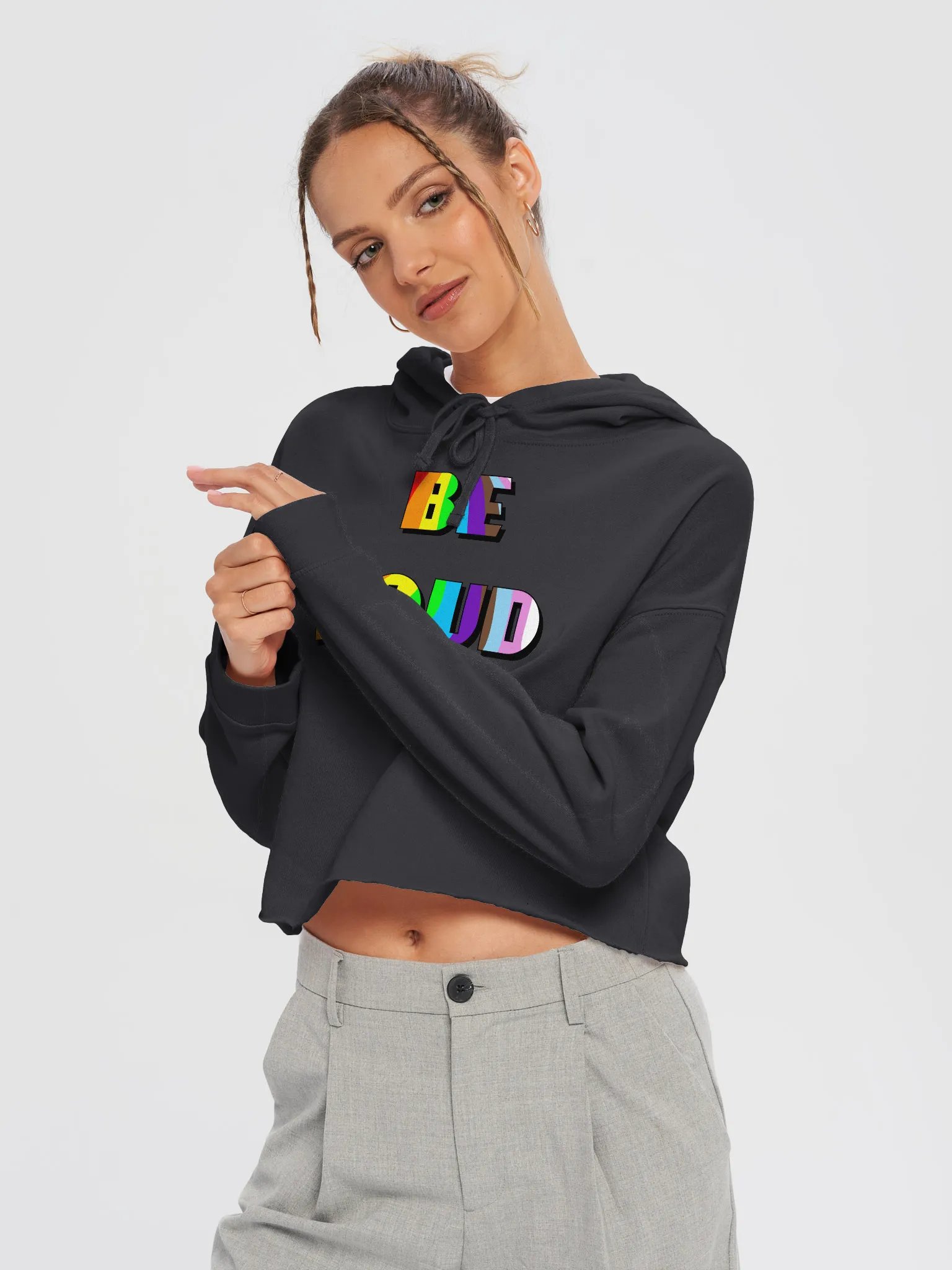 Be Loud Crop Hoodie product image (18)