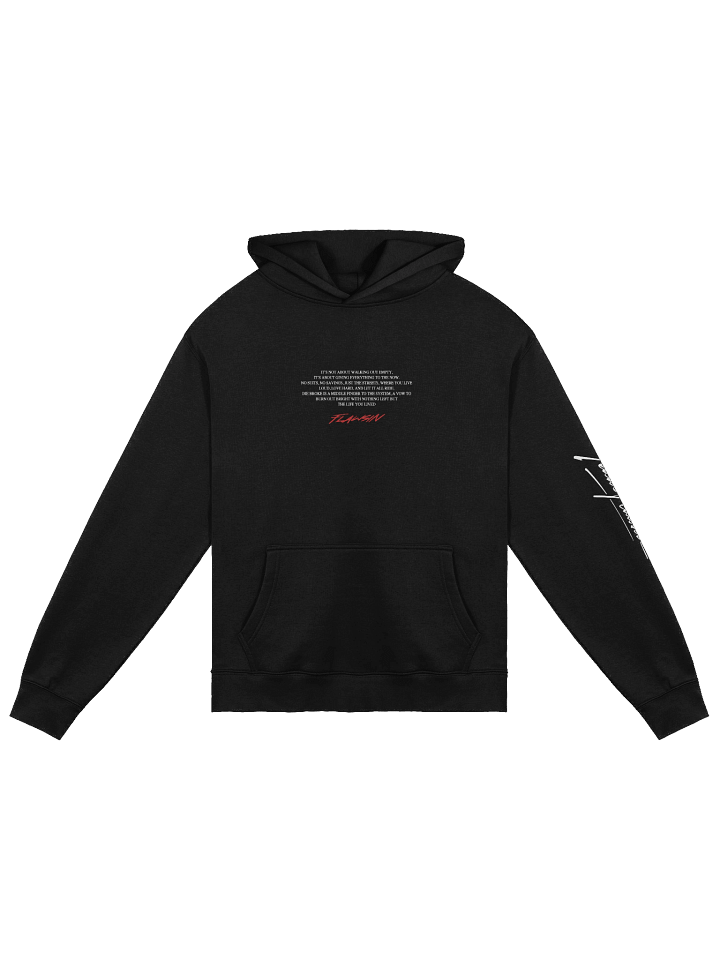 Team Flawsin Die Broke Premium Oversized Hoodie product image (1)