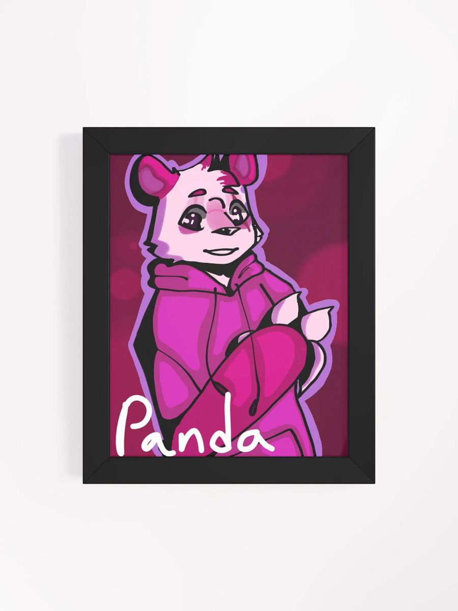 Panda portrait framed poster product image (8)