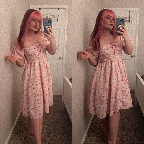 It’s very much strawberry shortcake vibes today lol 🍓
•
•
•
•
Dress is from Amazon and linked on my Twitter post!
•
•
•
•
•
•...