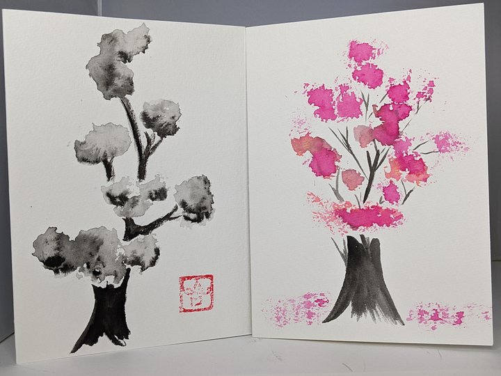 Sumi E Tree Card Pack product image (2)