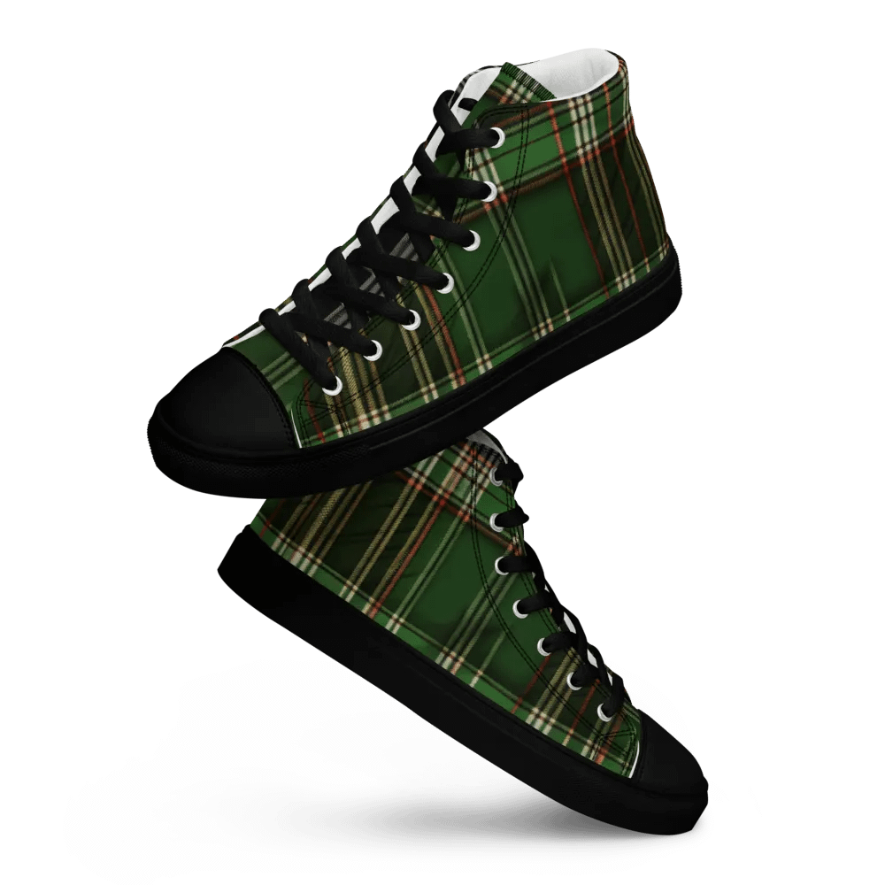 Green Tartan Shoes - Men's High Tops product image (8)