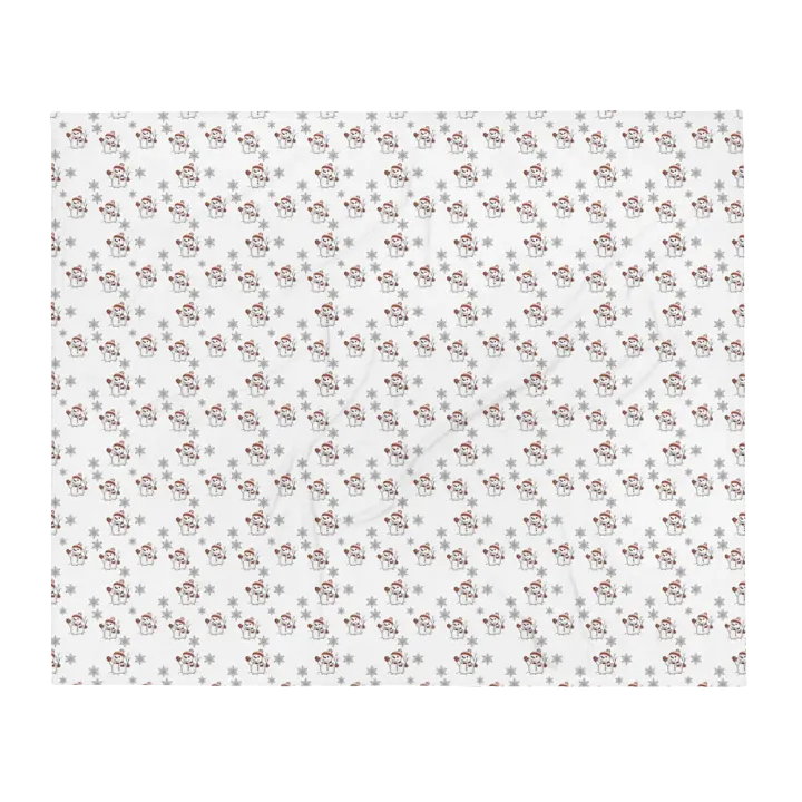 Snowmen And Snowflakes Blanket product image (1)