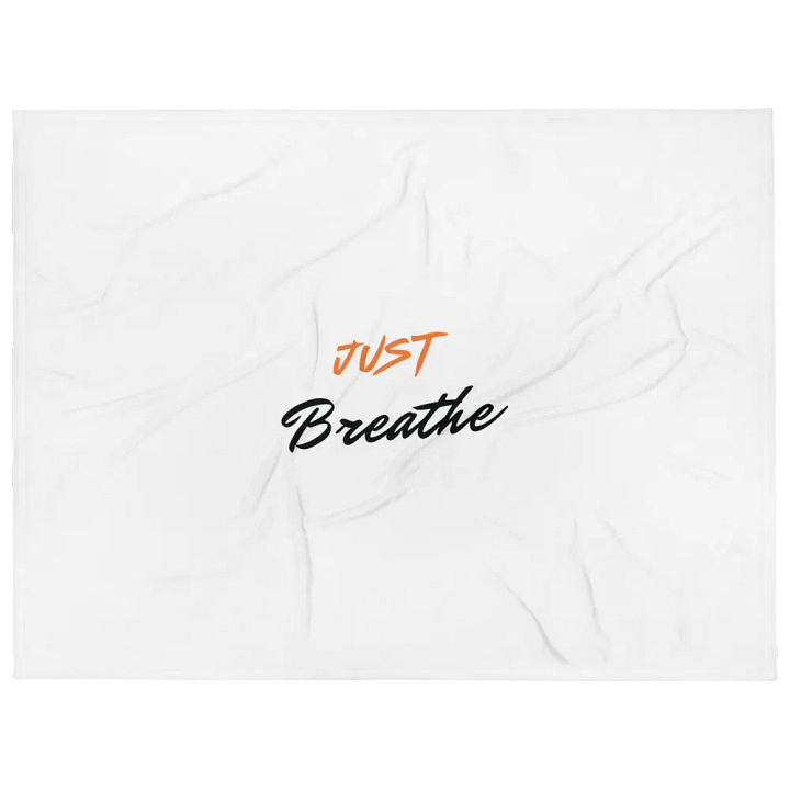 JUST Breathe Throw Blanket product image (1)