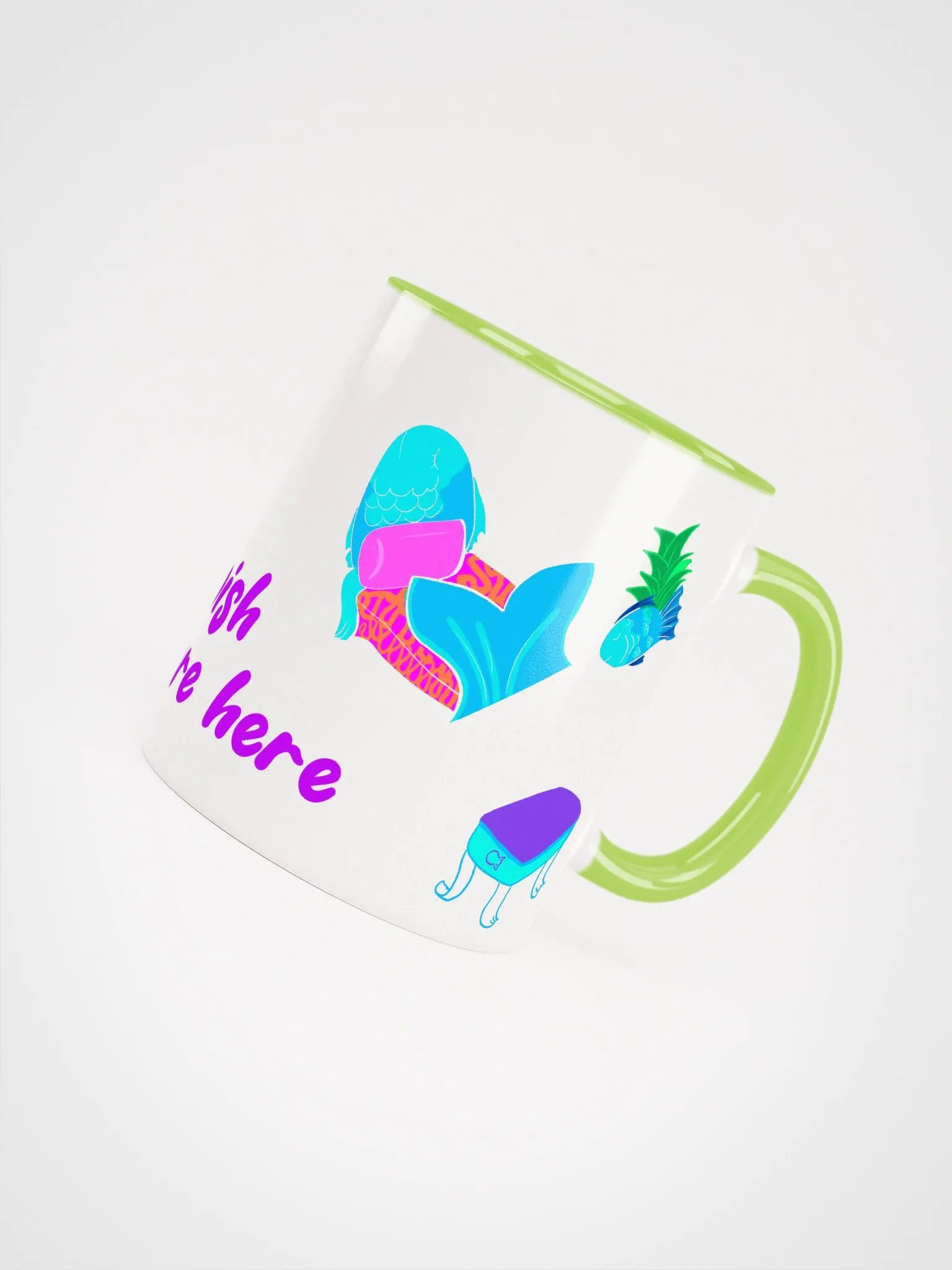 Fwish You Were Here - color mug product image (29)