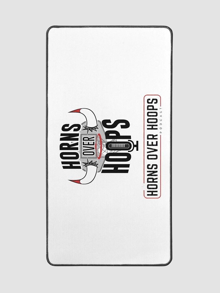 Horns Over Hoops Desk Mat product image (2)
