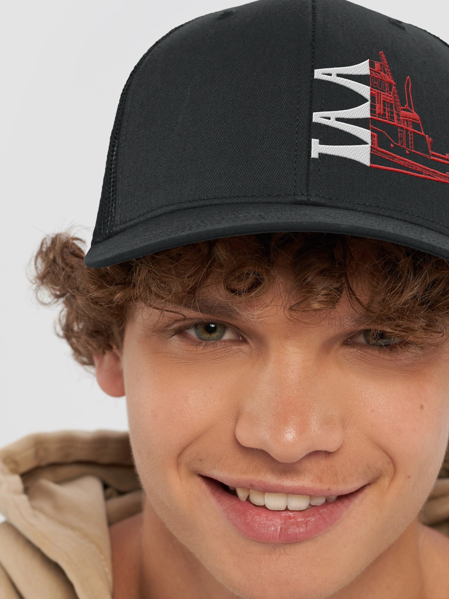 Black Twin Anchor Apparel Richardson Trucker Hat product image (53)