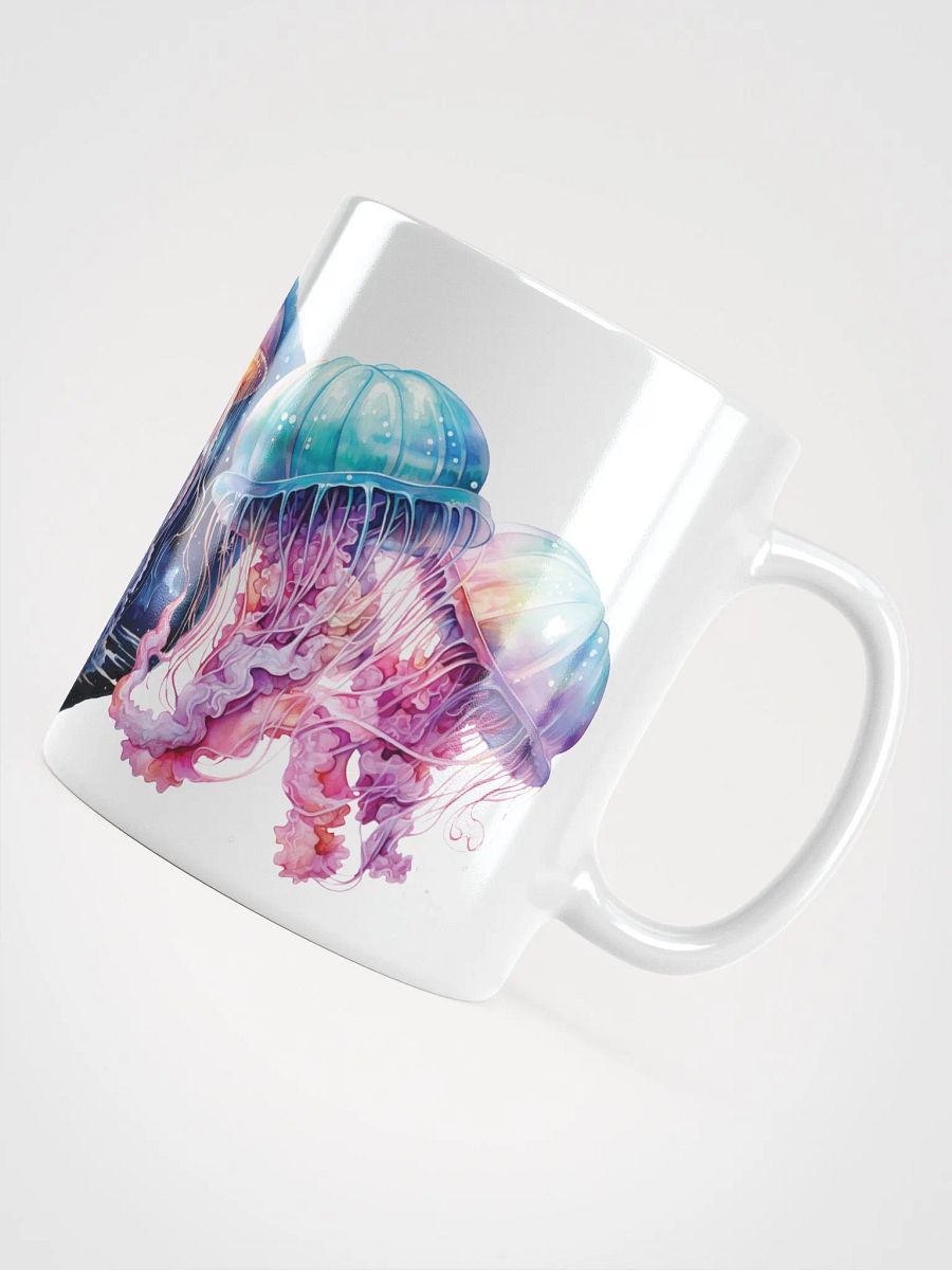 Cosmic Jellyfish White Glossy Mug product image (5)