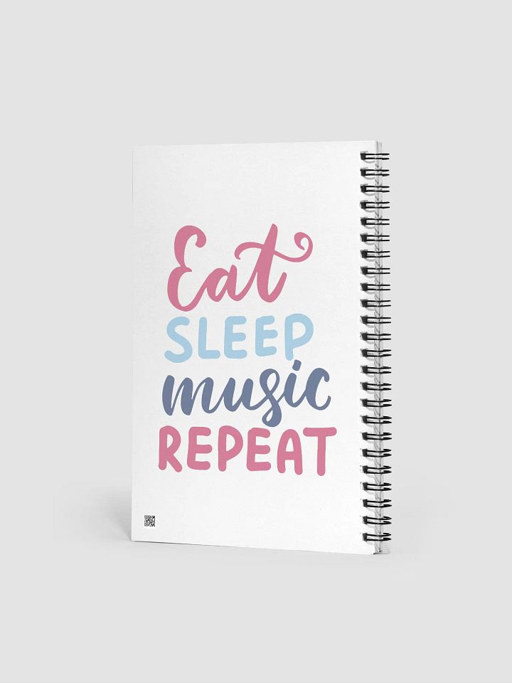Eat Sleep Music Repeat Spiral Notebook product image (2)