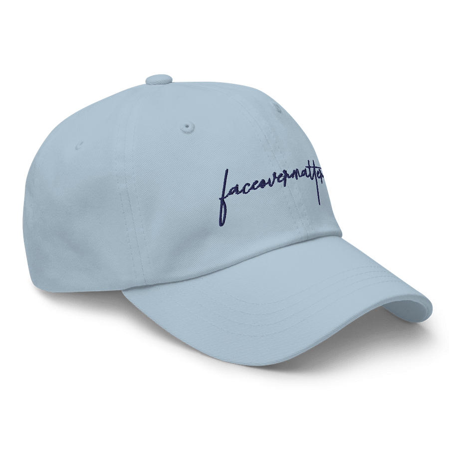 Faceovermatter Dad Hat (Light Blue) product image (3)