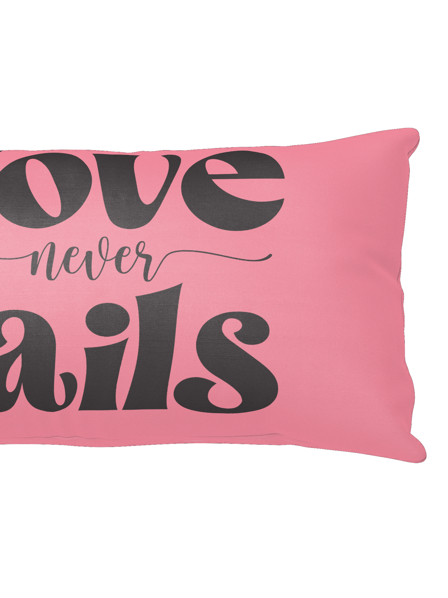 Whimsical Llama Throw Pillow – “Love Never Fails” Reversible Design product image (4)