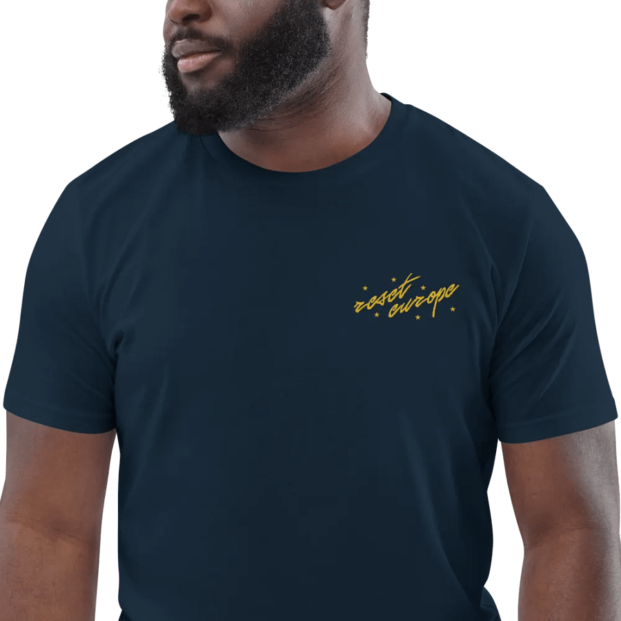 reset europe embroidered t-shirt - 100% organic cotton product image (5)