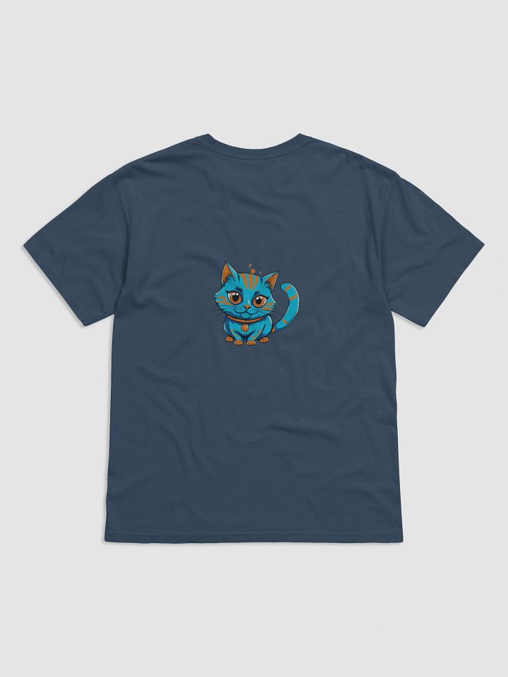 Whimsical Blue Cat Graphic Tee product image (19)