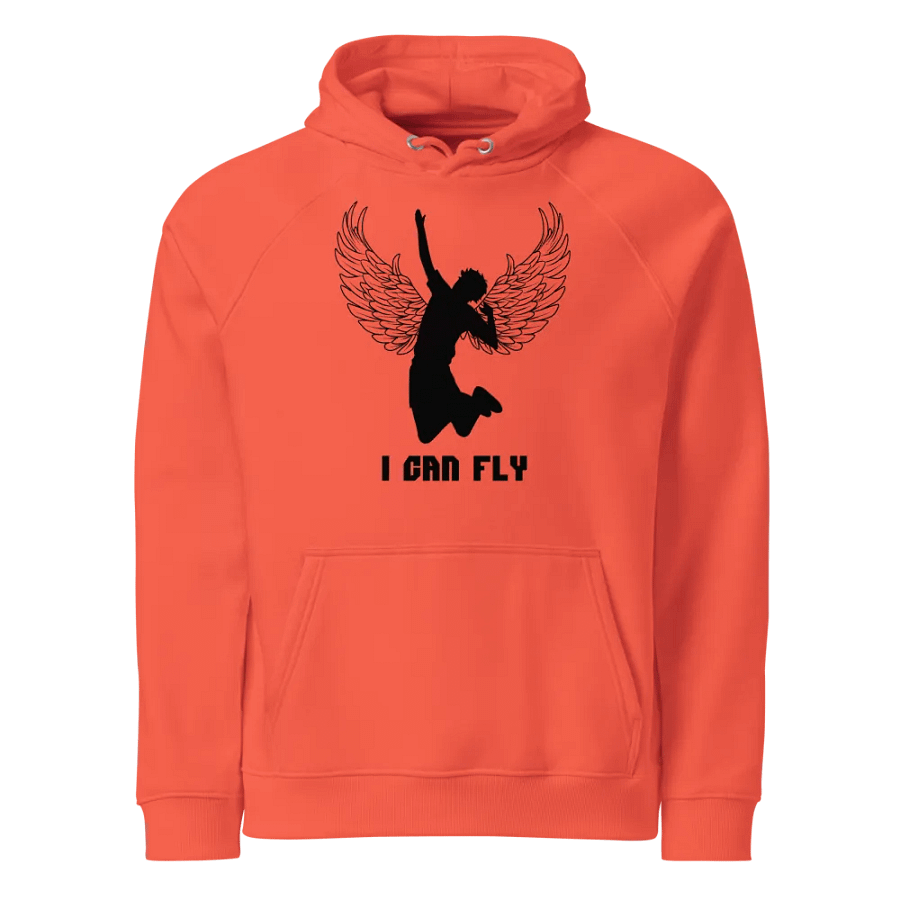 Hinata 'I Can Fly' Orange Hoodie- Front product image (1)