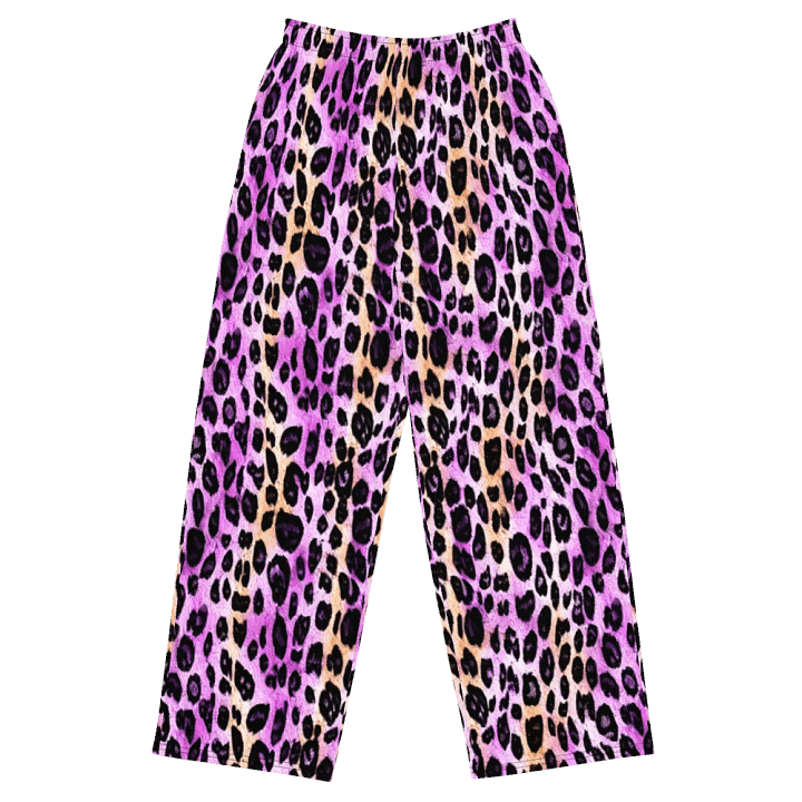 Purple Beige Leopard Pants product image (1)