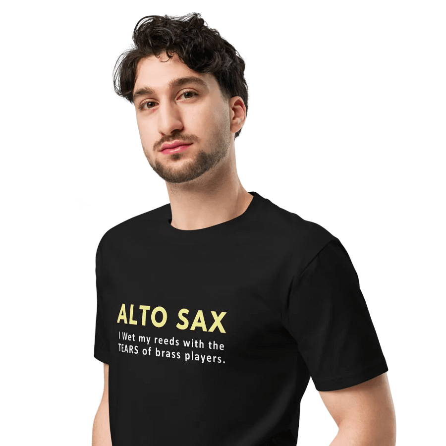 alto saxophone player Unisex Premium T-Shirt product image (5)