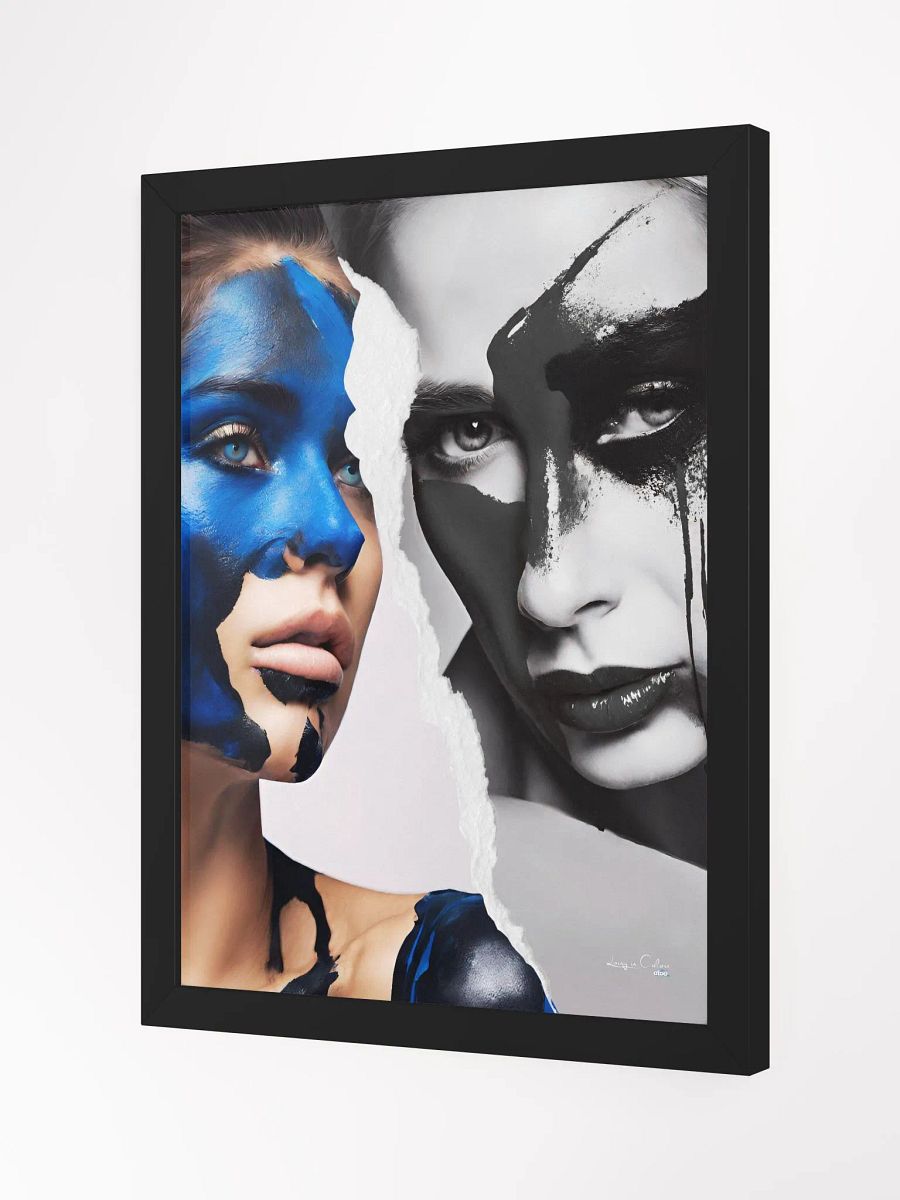 Living in Colors | Blue and beyond | Framed Collage Painting product image (3)