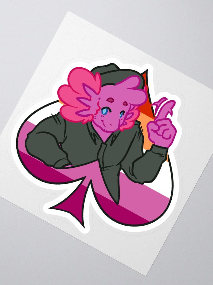 Lesbian in Spades | Kiss-Cut Sticker product image (2)