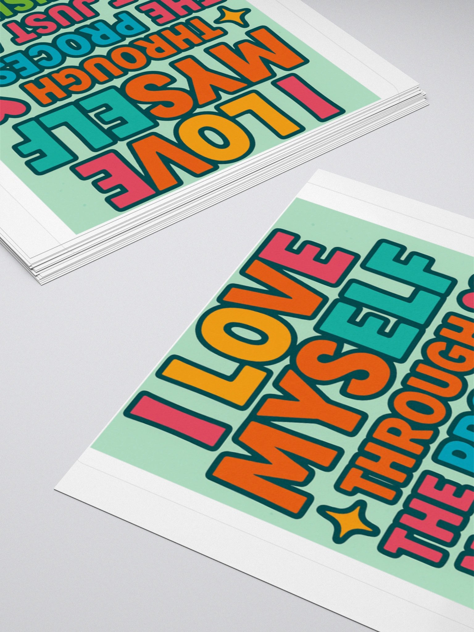 Self-Love Process Kiss Cut Stickers – Mental Health & Affirmation Stickers for Journals, Laptops & More product image (10)