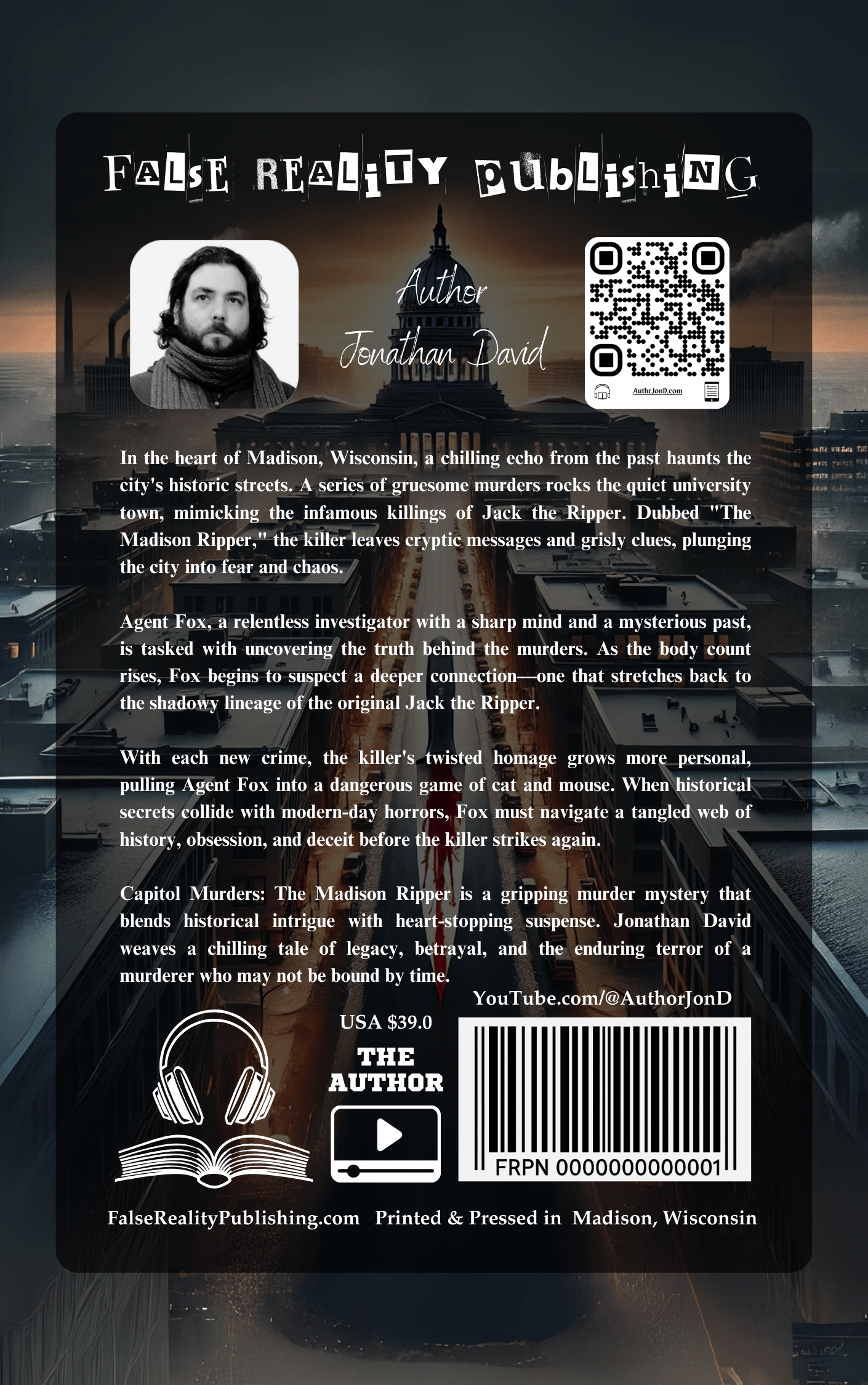 Capitol Murders: The Madison Ripper [Handmade + Signed] product image (2)