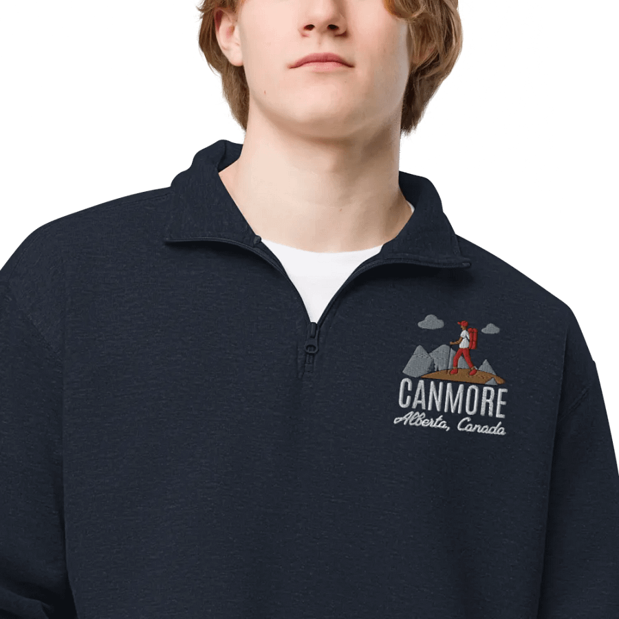 Canmore Alberta Left Side Embroidered Half Zip product image (27)