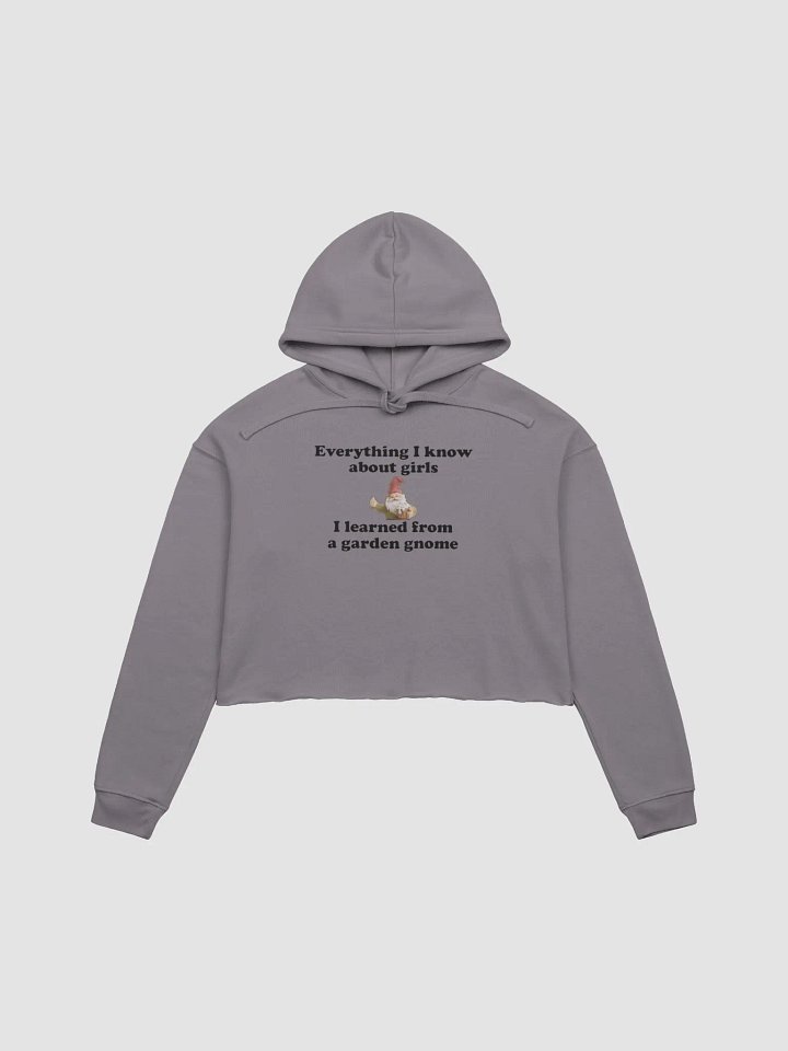 Everything I know about girls fleece crop hoodie product image (2)
