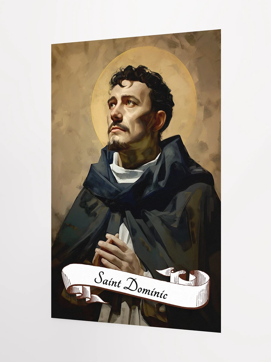 Saint Dominic Patron Saint of the Dominican Republic, Astronomers, Natural Scientists, Falsely Accused Matte Poster product image (5)