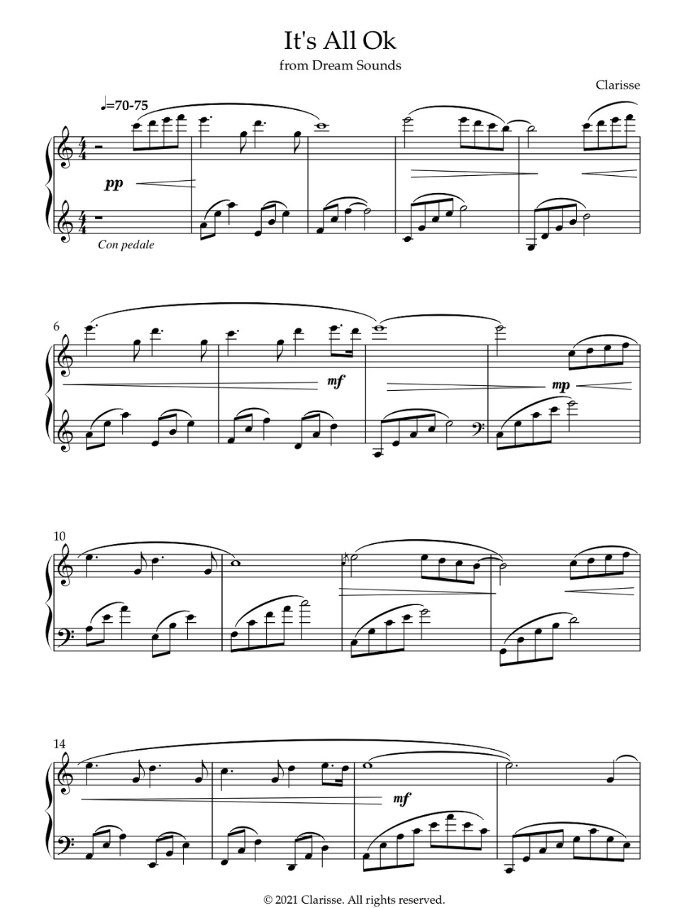 It's All Ok - Sheet Music product image (1)