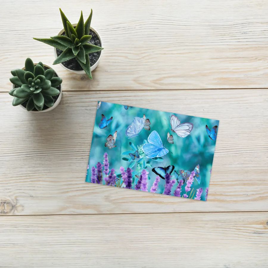 Fluttering butterfly Greeting Card perfect for any occasion birthday get well product image (7)