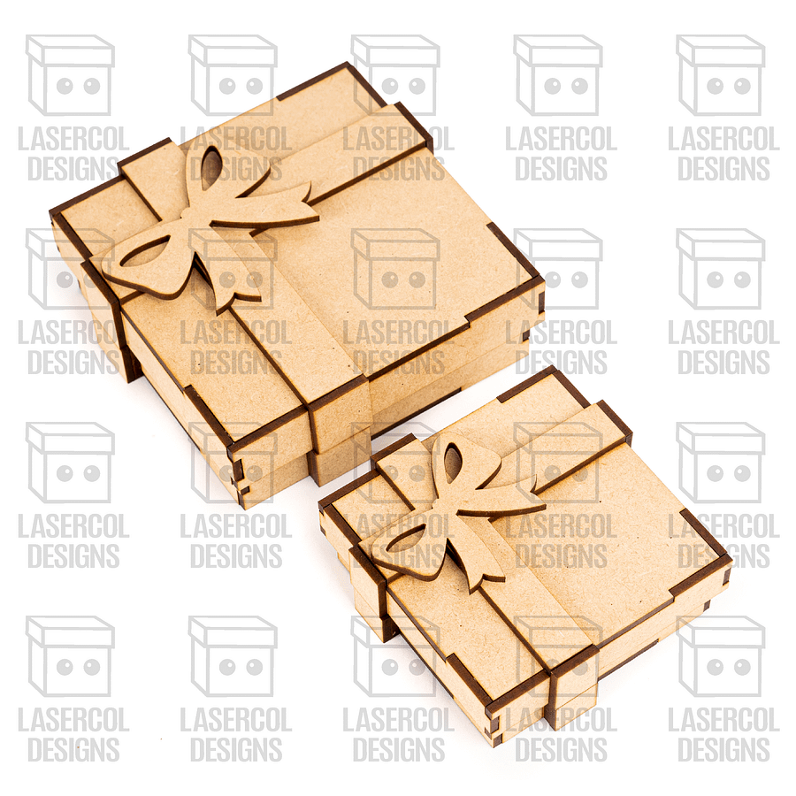 Gift Box Bundle Set 1 & 2 (Two Sizes) - Laser Cut Files product image (8)