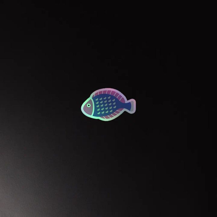 Holographic Fish Frenzy Sticker Sheet product image (4)