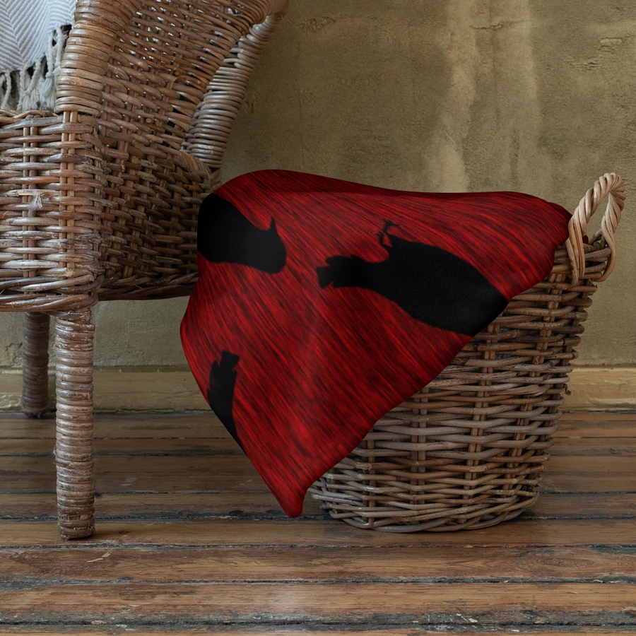 Ravens on Red Throw Blanket product image (22)