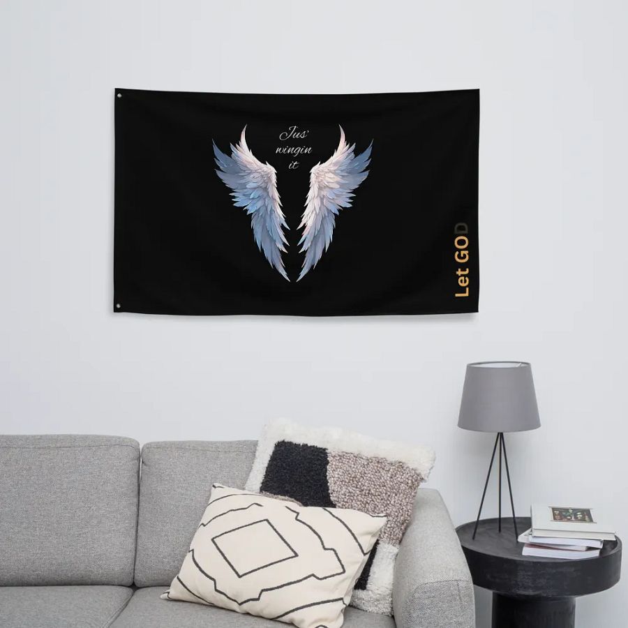 Divine Wings All-Over Print Flag product image (8)